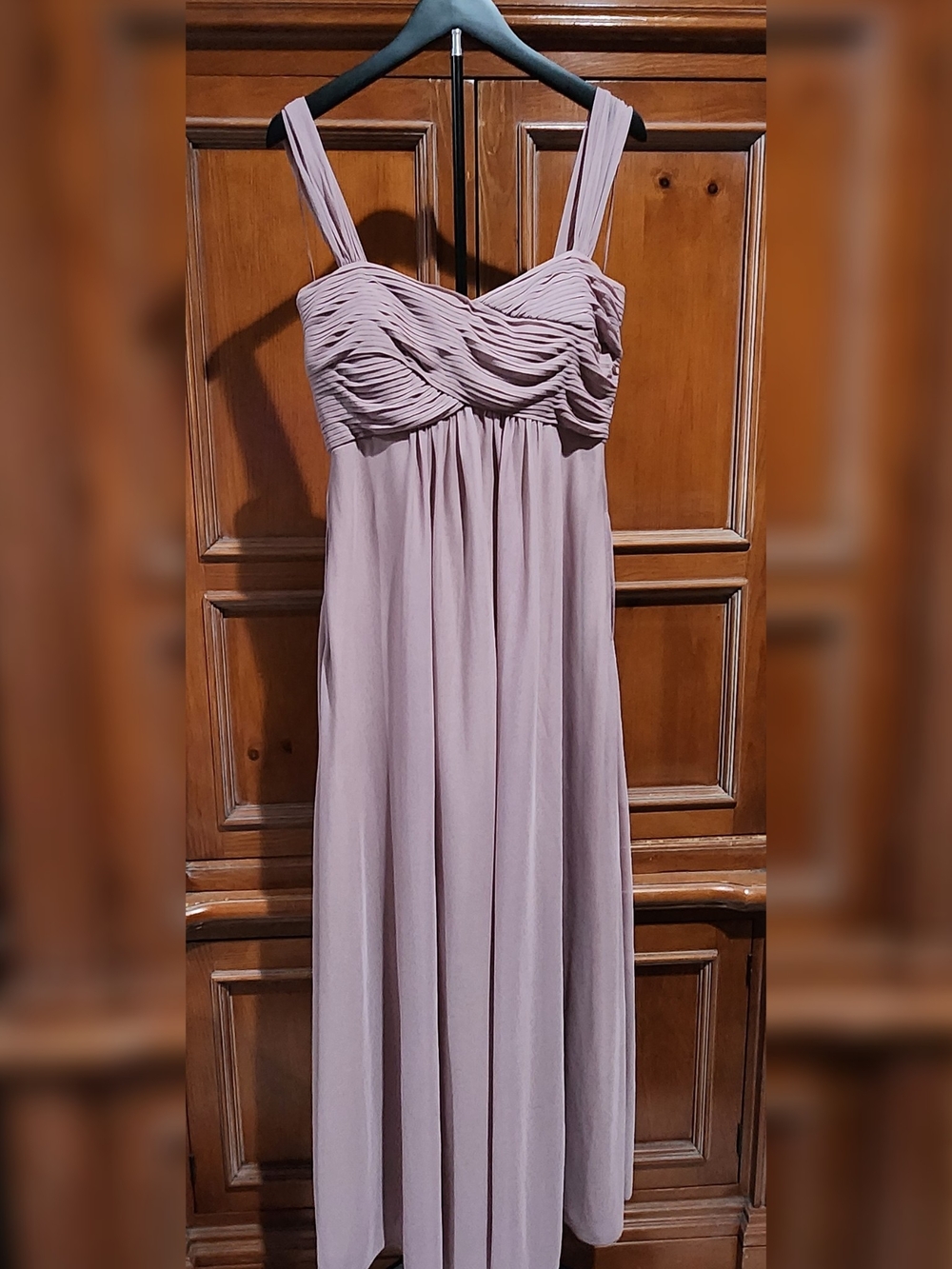 Birdy Grey Mauve Ruched Bust Maxi Dress